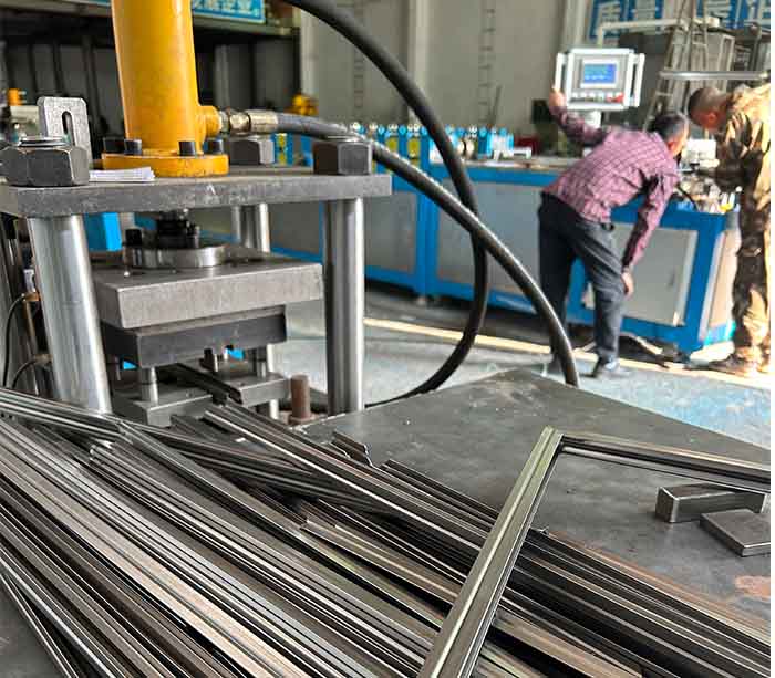 Оборудование для производства металлических фильтров с удерживающей рамой