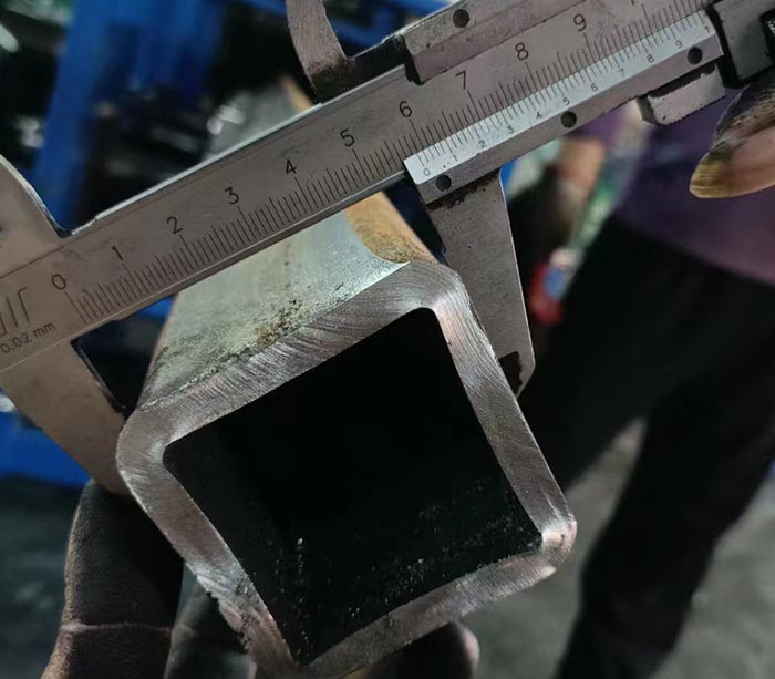 Металлическая трубчатая машина Овальная стальная квадратная форма трубопровода